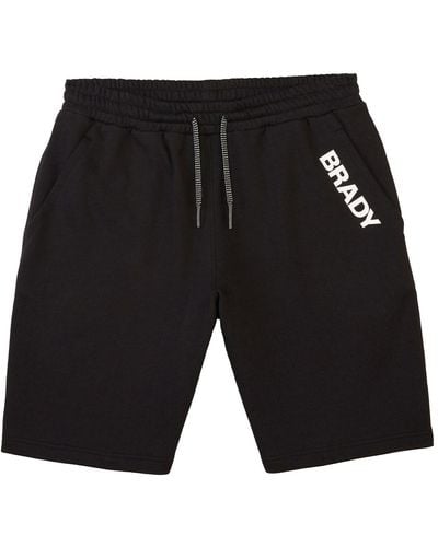 Brady Wordmark Fleece Shorts - Black