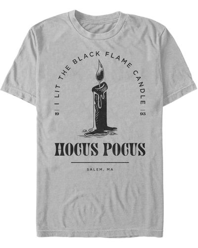 Fifth Sun Hocus Pocus Candle Stamp Short Sleeve T-shirt - Metallic