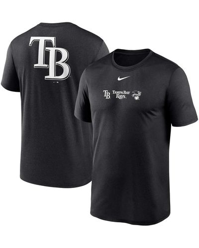 Nike Tampa Bay Rays Fashion Over Shoulder Logo Legend T-shirt - Black