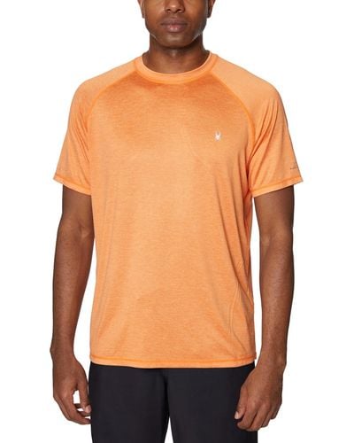 Spyder Standard Short Sleeves Rashguard T-shirt - Orange