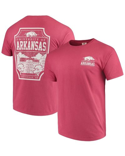 Image One Arkansas Razorbacks Comfort Colors Campus Icon T-shirt - Pink