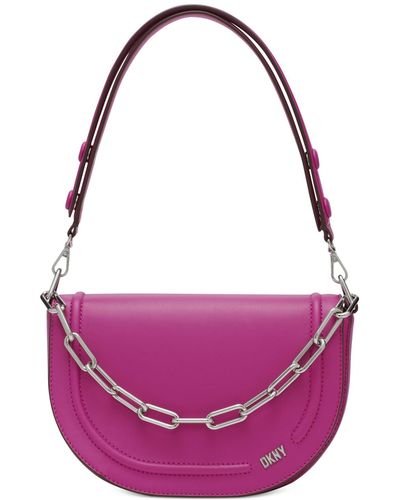 DKNY Orion Flap Bag - Purple