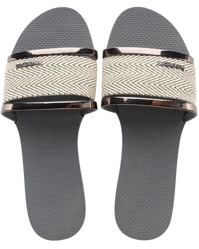 Havaianas You Trancoso Premium Flip Flop Sandals - Gray