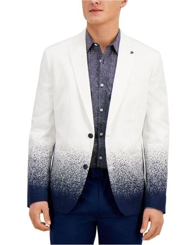 INC International Concepts Kian Ombre Slim Fit Blazer, Created For Macy's - Blue