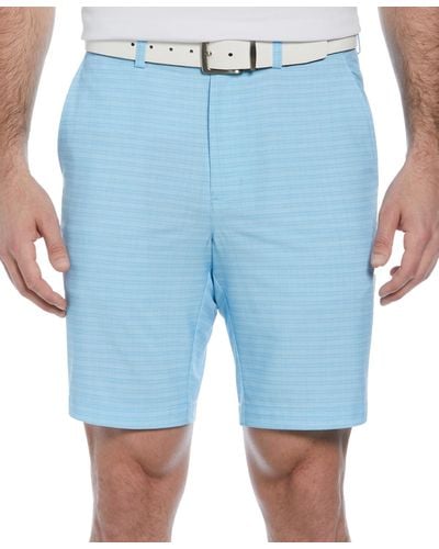 PGA TOUR Striped 8" Golf Shorts - Blue