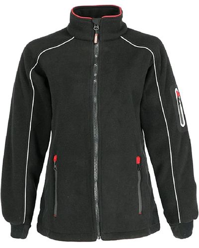 Refrigiwear Plus Size Warm Hybrid Fleece Jacket - Black