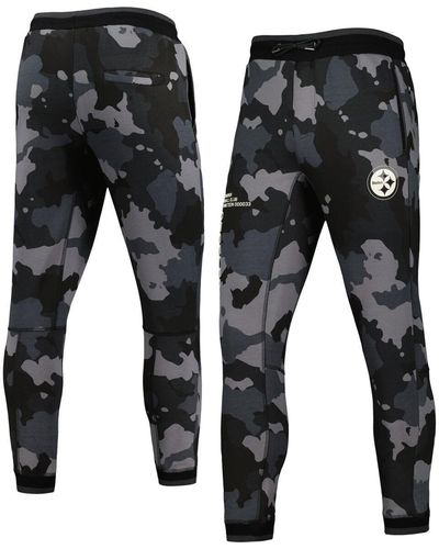 The Wild Collective And Pittsburgh Steelers Camo jogger Pants - Black