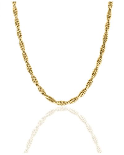 OMA THE LABEL Ojo Twisted Chain Necklace - Metallic