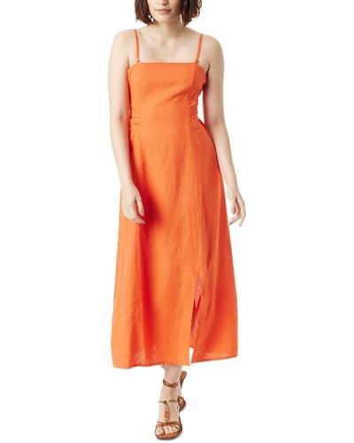 Sam Edelman Merisa Printed Open-back A-line Dress - Orange