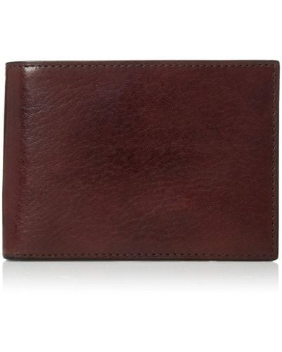 Bosca Old Leather Credit Wallet W/id Passcase - Purple