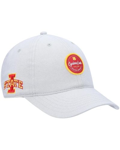 Black Clover Iowa State Cyclones Oxford Circle Adjustable Hat - White