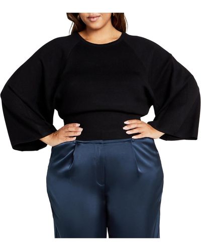 City Chic Plus Size Rylie Sweater - Black