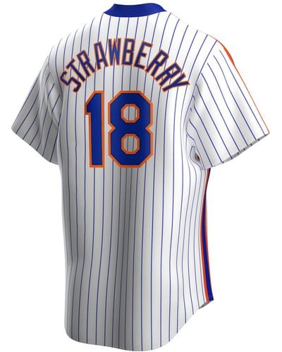 Nike Darryl Strawberry New York Mets Coop Player Replica Jersey - Multicolor