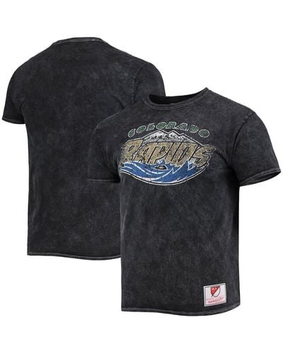 Mitchell & Ness Colorado Rapids Since '96 Mineral Wash T-shirt - Black