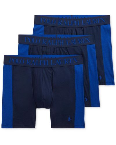 Polo Ralph Lauren 3-pack 4d Flex Max Boxer Brief - Blue