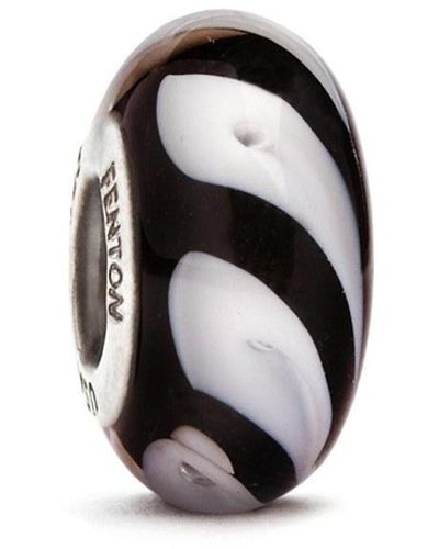 Fenton Glass Jewelry: Perfect Harmony Glass Charm - Black