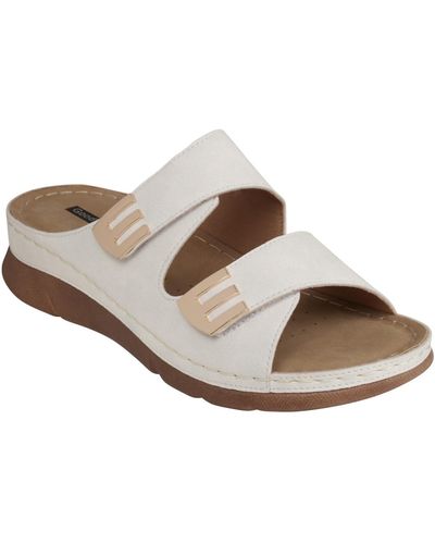Gc Shoes Gretchen Comfort Flat Sandals - Brown