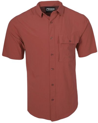 Mountain Khakis Rivers Short Sleeve Woven Shirt - Red