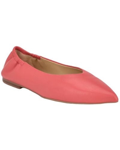 Calvin Klein Saylory Pointy Toe Slip-on Dress Flats - Pink