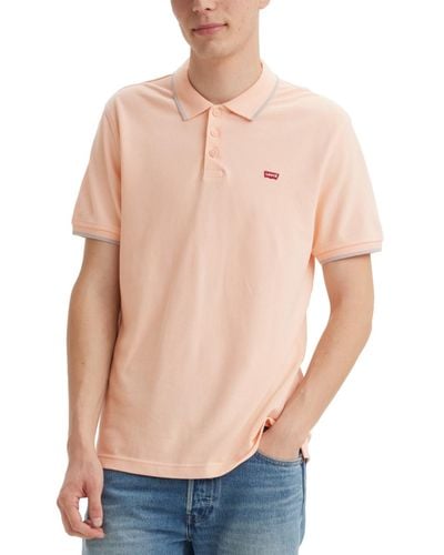 Levi's Housemark Standard-fit Tipped Polo Shirt - Pink