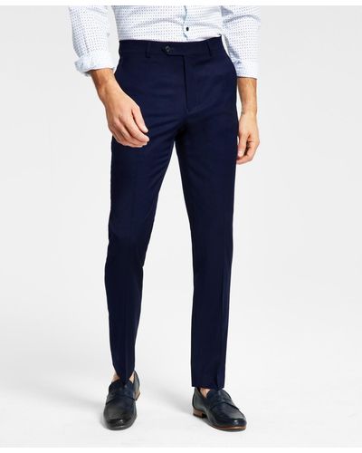 Tommy Hilfiger Modern-fit Wool Th-flex Stretch Suit Separate Pants - Blue