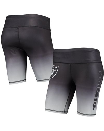 FOCO Las Vegas Raiders Gradient Biker Shorts - Black