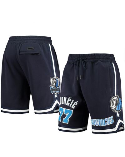 Pro Standard Luka Doncic Dallas Mavericks Logo Team Player Shorts - Blue
