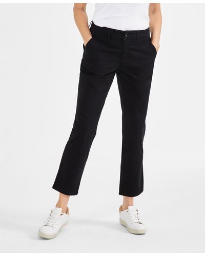 Style & Co. Mid-rise Straight Leg Chino Pants - Black