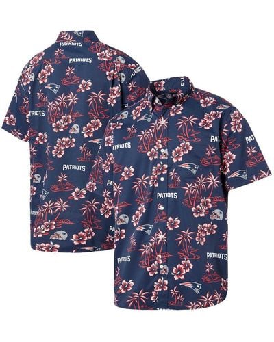 Men's Reyn Spooner Navy Atlanta Braves Aloha Button-Down Shirt