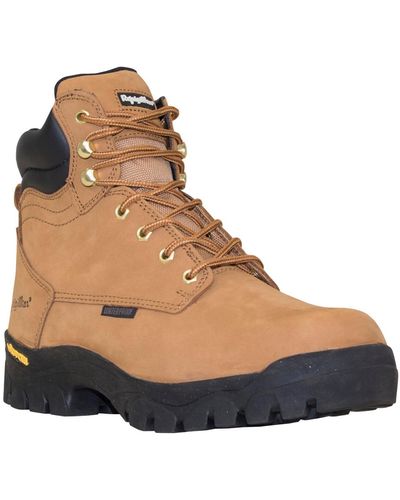 Refrigiwear Ice logger Warm Insulated Waterproof Leather Work Boots - Brown