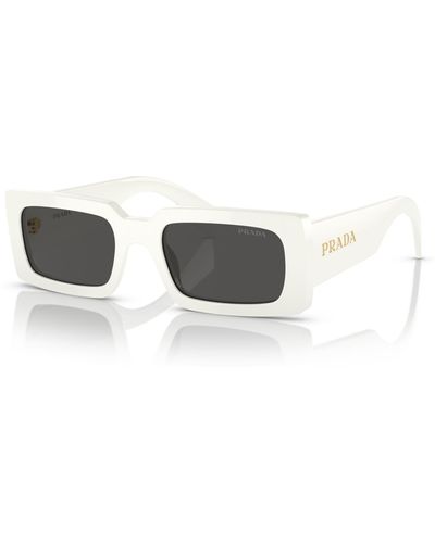 Prada Low Bridge Fit Sunglasses Pr A07sf - White