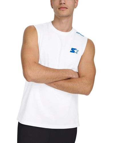 Starter Regular-fit Logo Graphic Sleeveless T-shirt - White