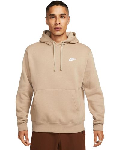 Nike Sportswear Club Fleece Pullover Hoodie - Natural
