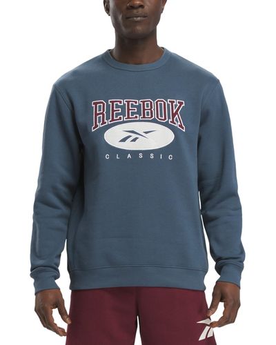 Reebok Archive Crewneck Logo Sweatshirt - Blue