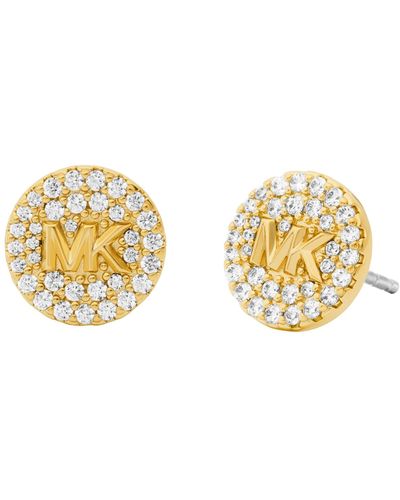 Michael Kors Silver-tone Or Brass Stud Earrings - Metallic