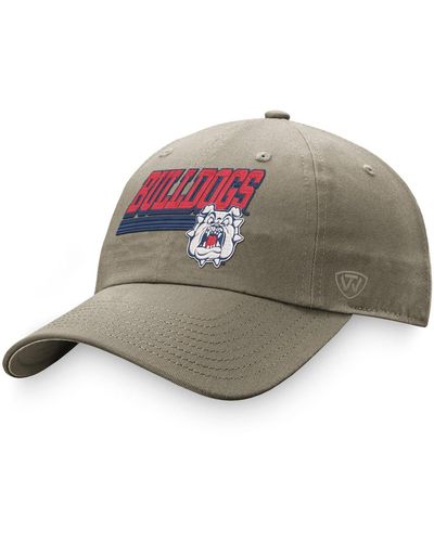 Top Of The World Fresno State Bulldogs Slice Adjustable Hat - Gray