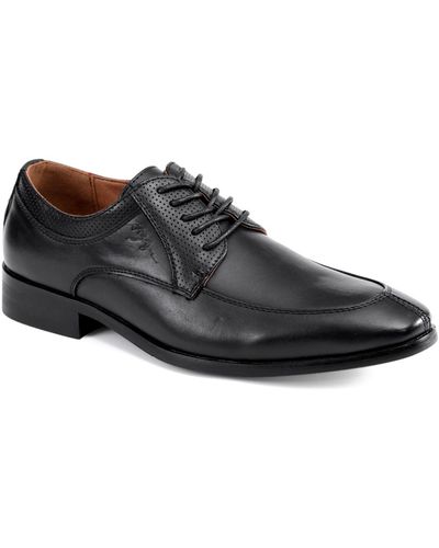 Tommy Hilfiger Sanoro Split Toe Dress Shoes - Black