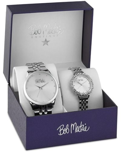 Bob Mackie And Base Metal Bracelet 2 Piece Watch Set 45mm And 36mm - Metallic
