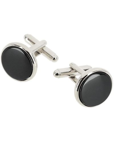 Trafalgar Sutton Round Genuine Onyx Cufflinks - Multicolor