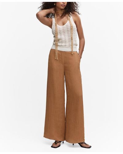 Mango Wide-leg and palazzo pants for Women | Black Friday Sale & Deals up  to 80% off | Lyst