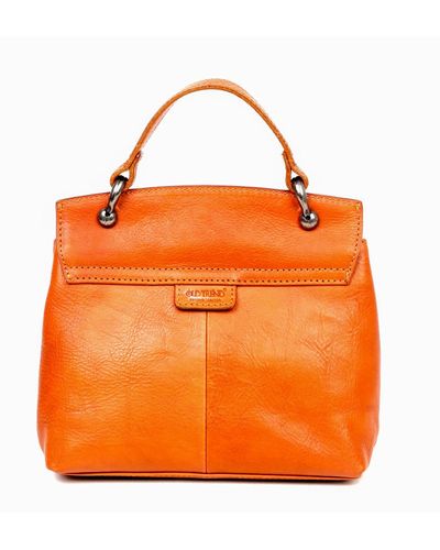 Old Trend Genuine Leather Cypress Crossbody Bag - Orange