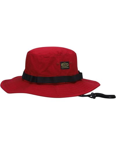 RVCA Dayshift Boonie Bucket Hat - Red