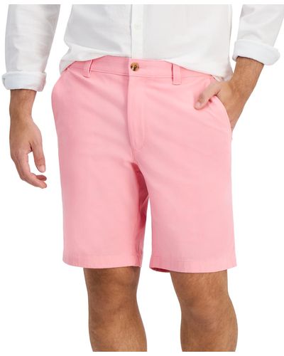 Club Room Regular-fit 9" 4-way Stretch Shorts - Pink