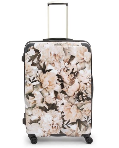 Calvin Klein International Cabin (floral White) Luggage - Multicolor