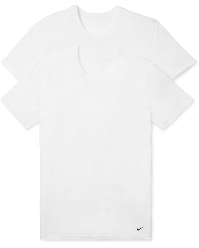 Nike 2-pk. Dri-fit Essential Cotton Stretch Undershirts - White