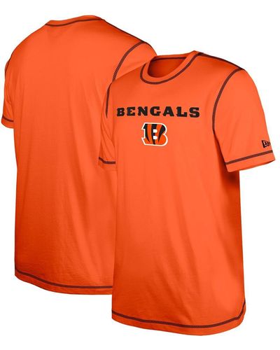 KTZ Cincinnati Bengals Third Down Puff Print T-shirt - Orange