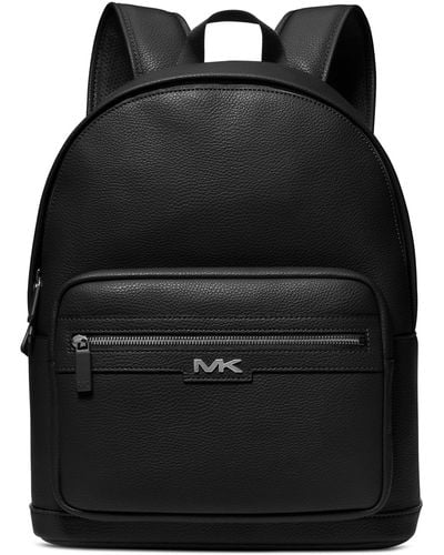 Michael Kors Malone Pebble Solid-color Backpack - Black