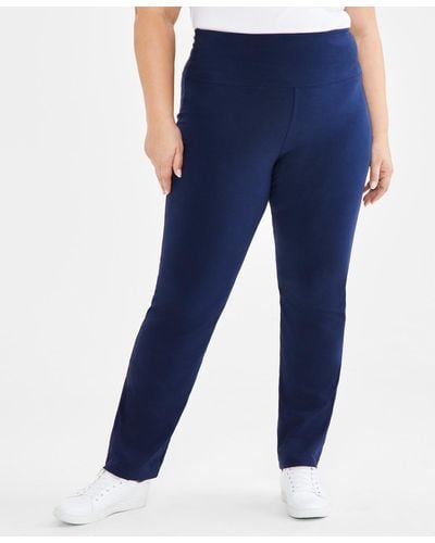 Style & Co. Plus Size High-rise Bootcut leggings - Blue