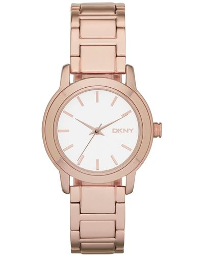 DKNY Tompkins Three-hand -tone Watch 32mm - Pink