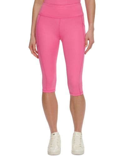 DKNY Sport Balance High-waist Capri leggings - Pink